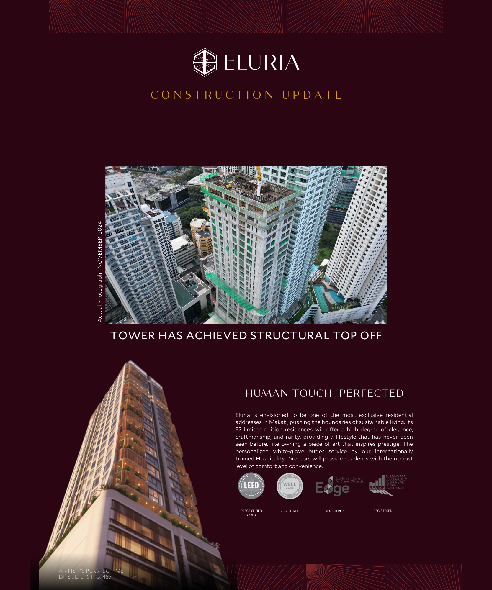 Eluria Construction Update — November 2024