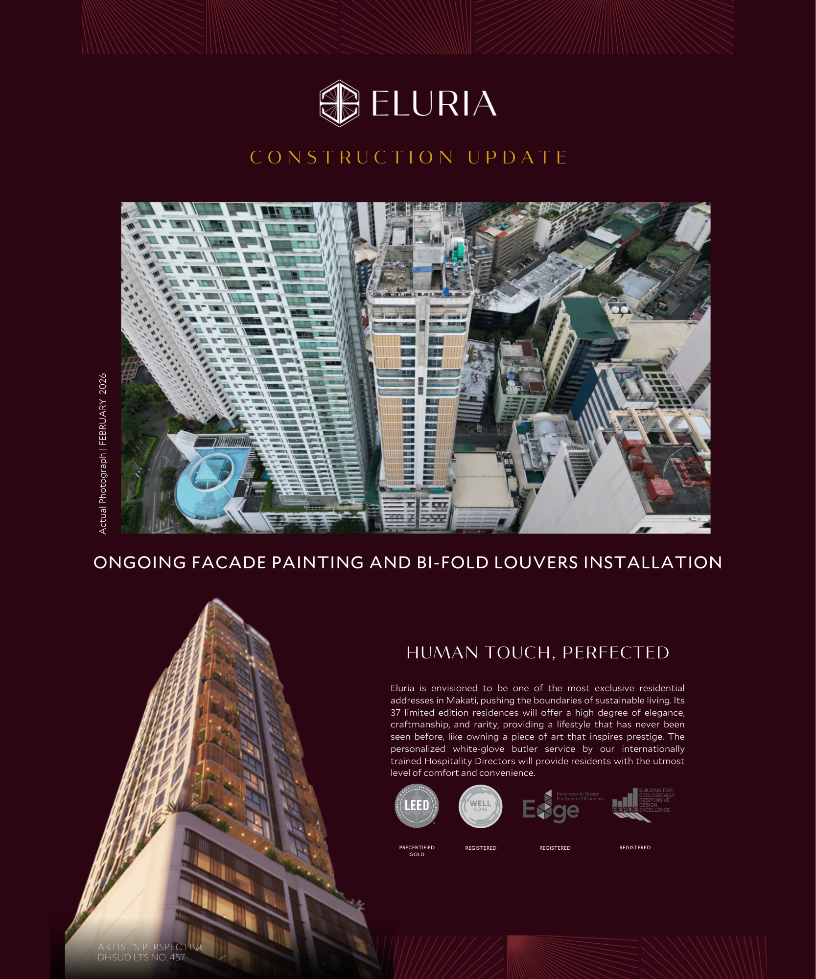 Eluria Construction Update for February 2026