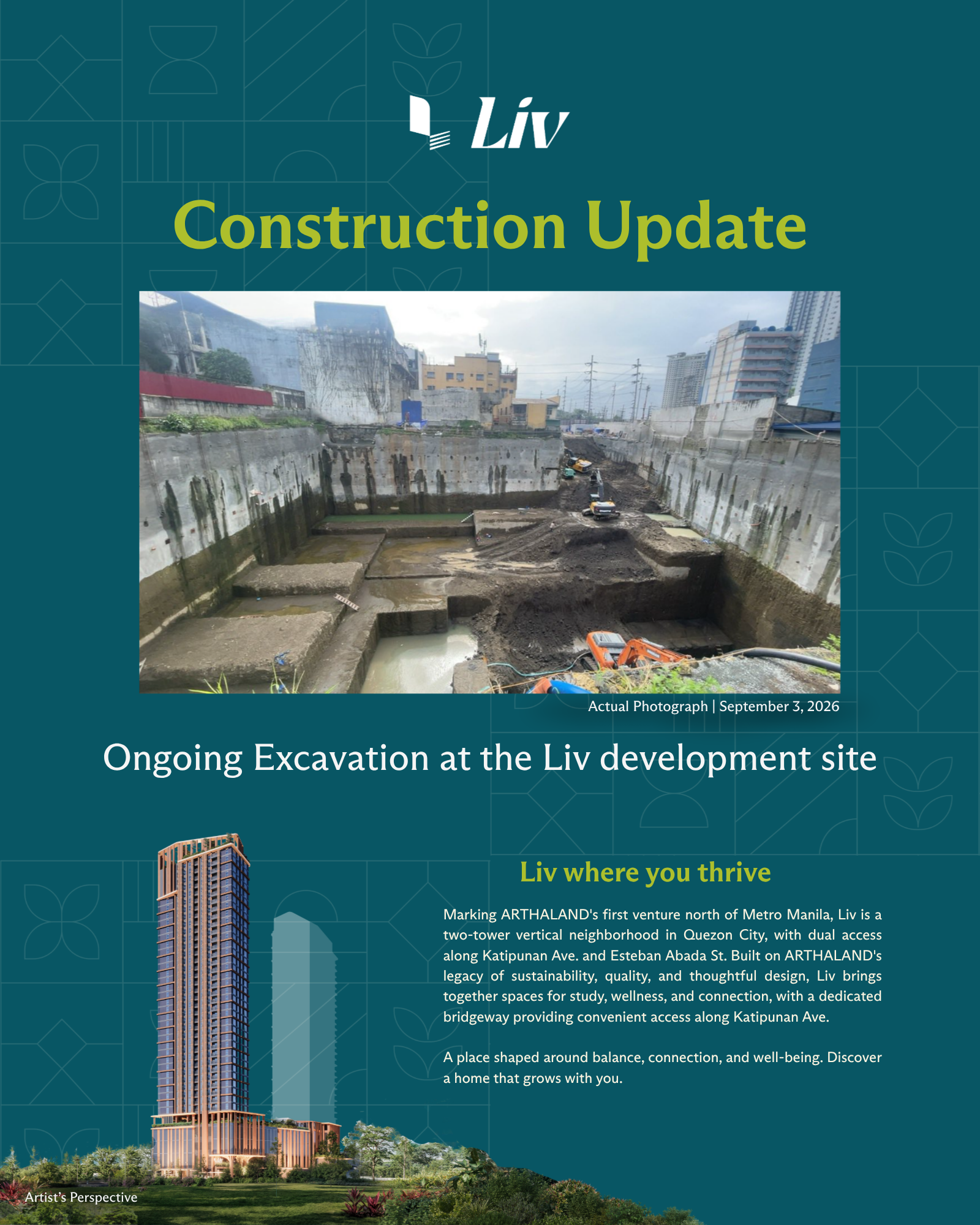 Liv Construction Update for September 2026
